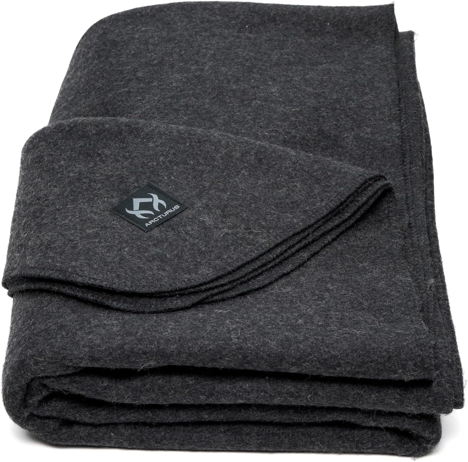 Military Wool Blanket - 4.5 lbs, Warm, Heavy, Washable, Large 64" x 88" - Great for Camping, Outdoors, Survival & Emergency Kits (Charcoal Gray)