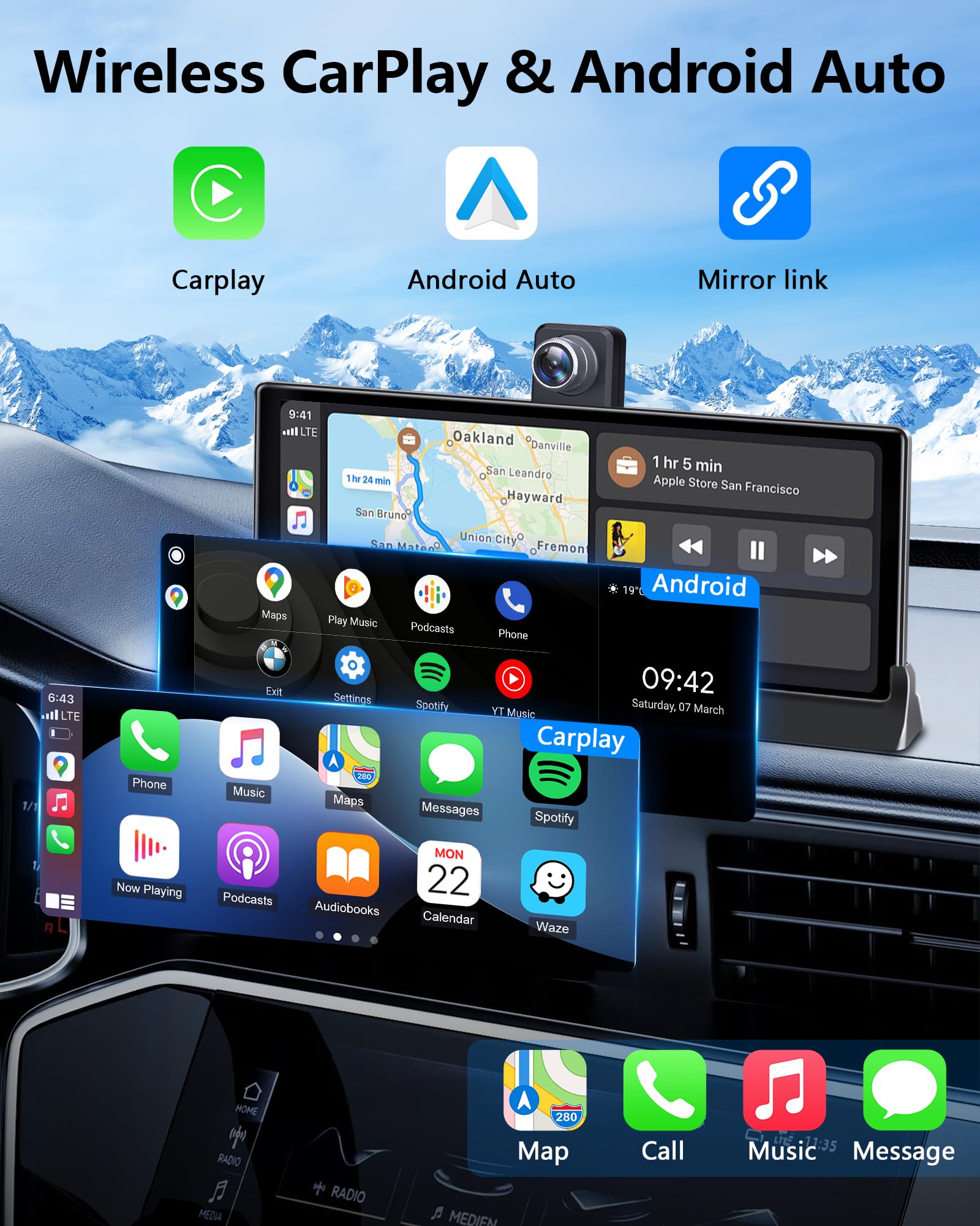 Exclusive 4K Carplay Screen 350° Rotazione 10.26 Pollici - Dettaglio