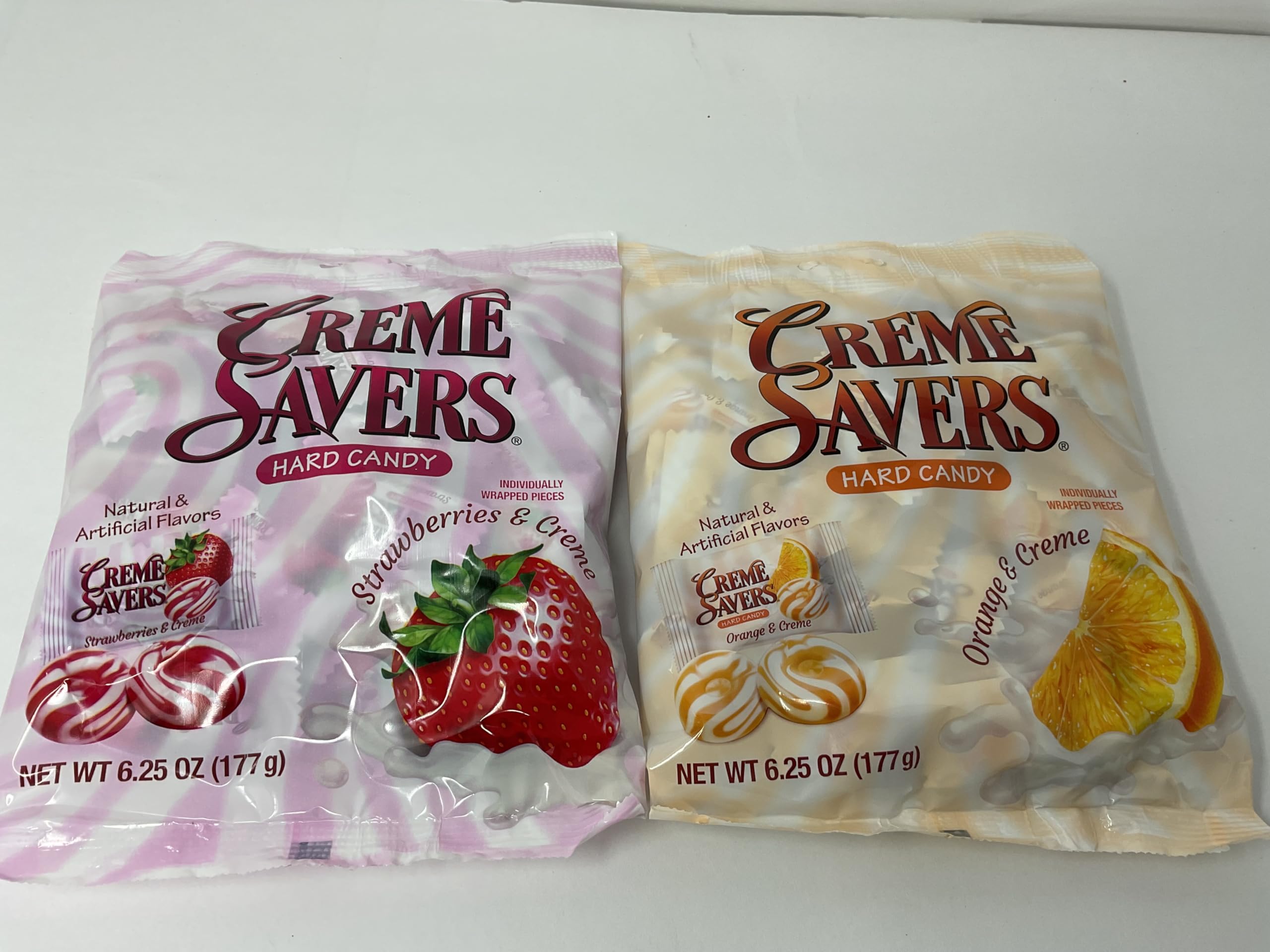 Creme Savers Strawberries and Creme Orange and Creme Hard Candy 6 25oz Two Pack Taste of Fresh Strawberries — view 2