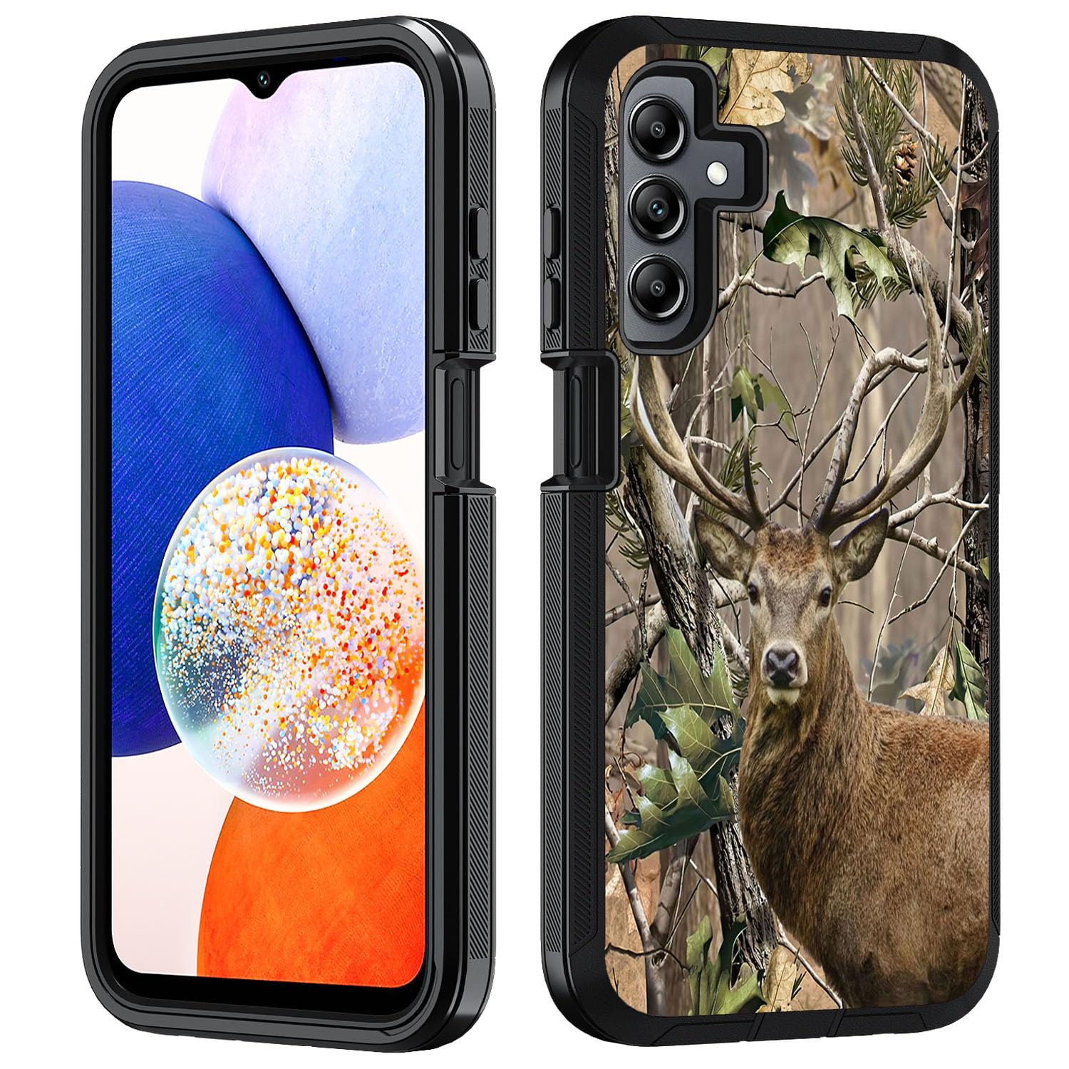 BWOOLL for Samsung Galaxy A25 5G Case, Heavy Duty 3 in 1 Hybrid Hard PC & Soft Silicone Shockproof Drop Protection Case for Samsung Galaxy A25 5G 6.5"
