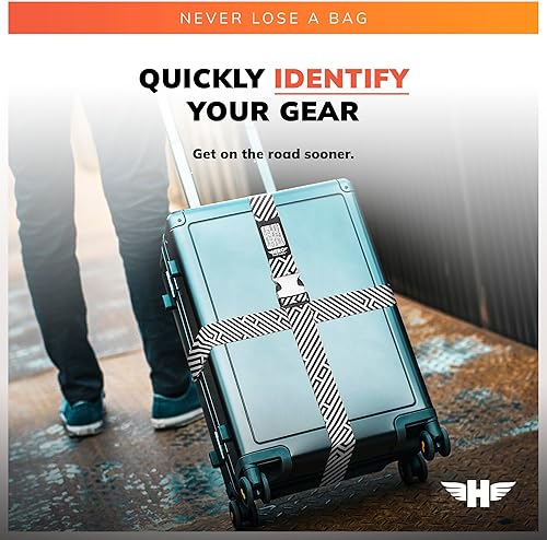 Miniatura 7 de Correas de equipaje Hero para maletas y equipaje de mano (paquete de 2) cinturones seguros resistentes con más de 700 libras de tensión máxima de