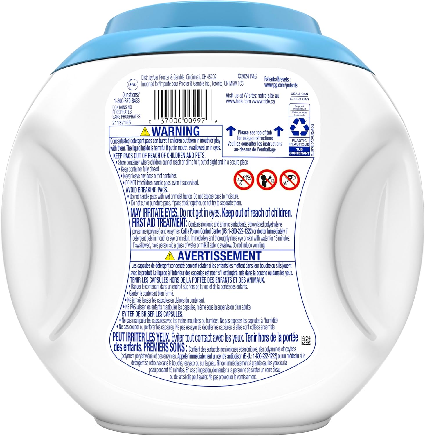 Tide PODS Free & Gentle Laundry Detergent Soap Pacs, 42 Count, Tide PODS Laundry Detergent (Packaging May Vary) - Image 13