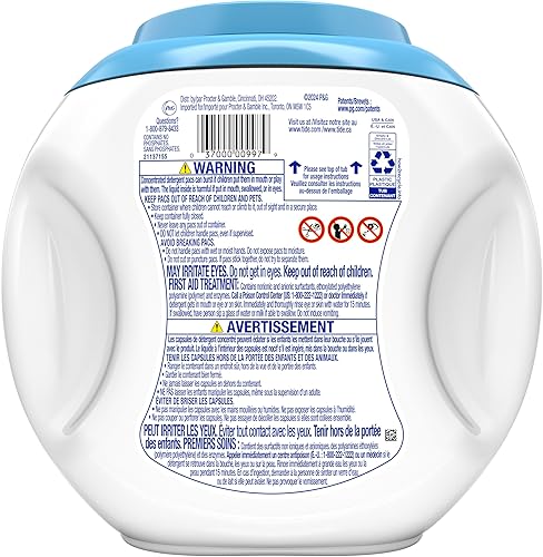 Vista 21 de Tide Detergente para ropa libre de PODS y suave, compatible con él, sin perfume, suave con la piel, 76 unidades, detergente para ropa Tide PODS