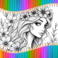Floral Princess Coloring Book