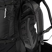 Vista 12 de Kelty Coyote - Mochila de 60 a 105 litros, para hombre y mujer (actualización 2020) - Mochila de senderismo, mochilero, mochila de viaje, Negro