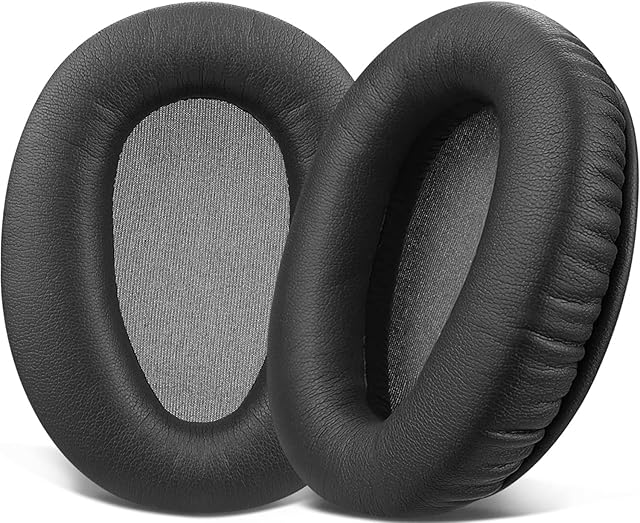 SOULWIT Replacement Ear Pads Cushions for Sony WH-CH700N (WHCH700N) & MDR-ZX780 (ZX780DC)/MDR-ZX770 (ZX770BN ZX770BT), Earpads for MDR-10R (10RNC 10RBT) Over-Ear Headphones (Black)