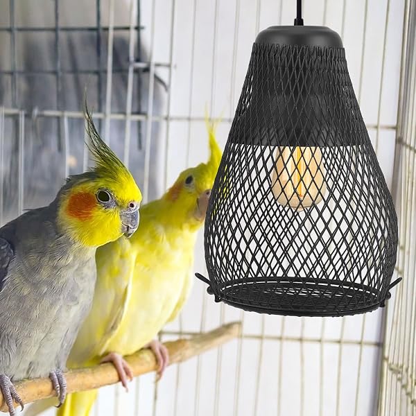Homoyoyo Abat-Jour en Maille Ventilée pour Lampe Chauffante Reptile, Protection de Cage Créative, Accessoire pour Vivarium et Terrarium D’Animaux - 5