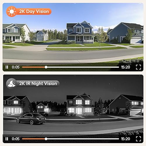 Miniatura 3 de Timbre de puerta con batería HD 2K inalámbrico con timbre de timbre, timbre de video inteligente con conversación bidireccional, almacenamiento