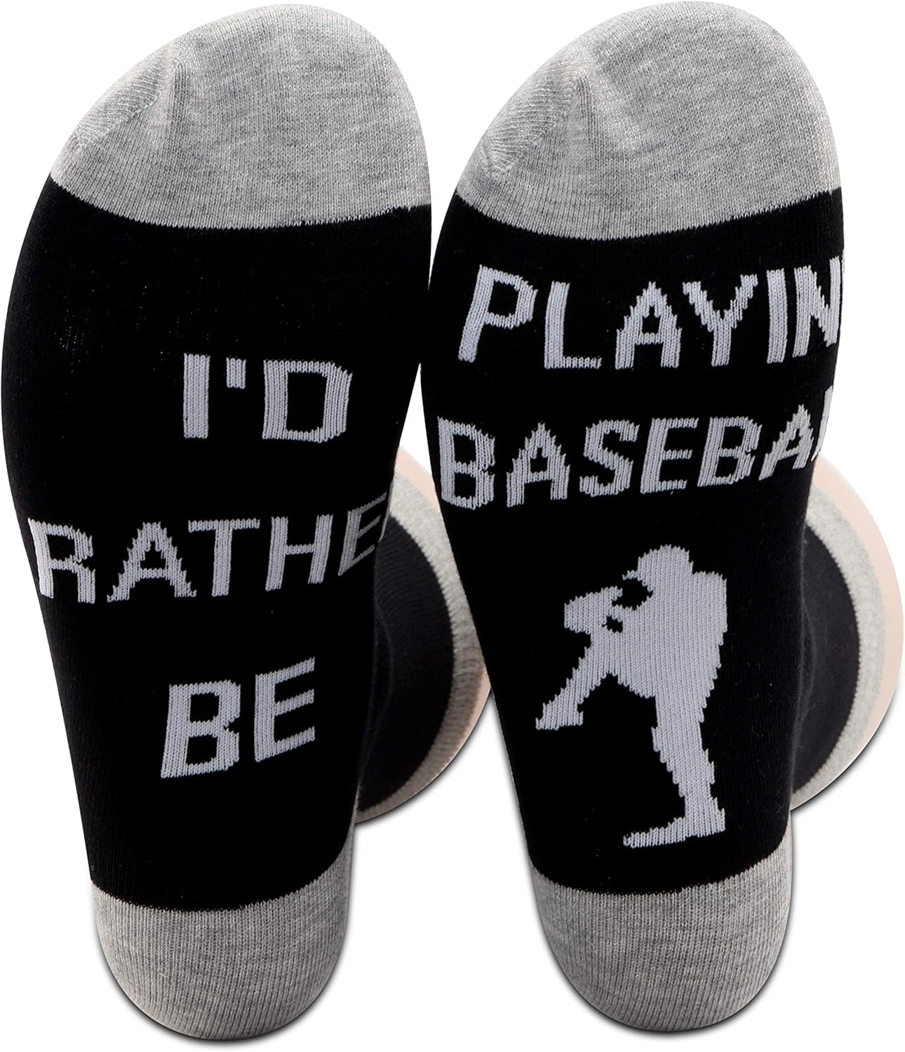 PXTIDY 2 Pairs Baseball Socks - Baseball Lover Gift Novelty Socks - Image 7