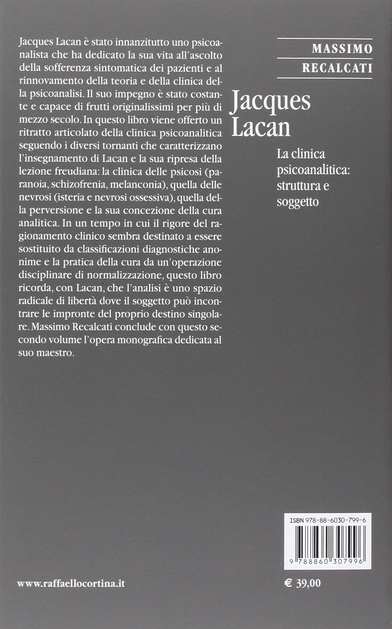 Jacques Lacan. La clinica psicoanalitica: struttura e soggetto (Vol. 2)