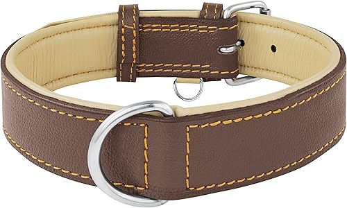 Miniatura 9 de Riparo K-9 - Collar ajustable para perro de piel auténtica acolchado y resistente