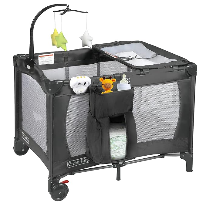 Kinder King 3 in 1 Portable Nursery Center, Foldable