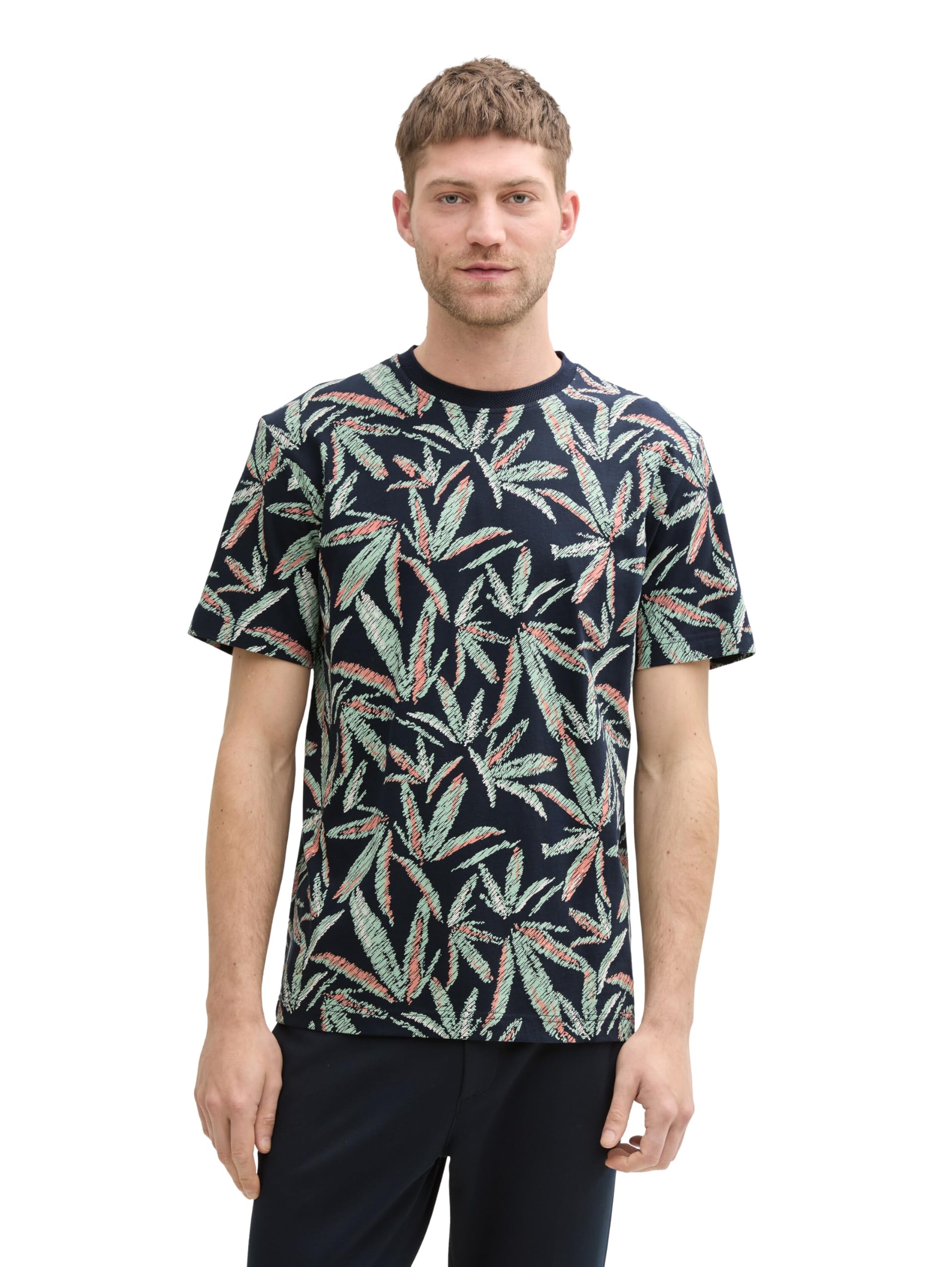 Tom Tailor Herren T-Shirt mit Muster