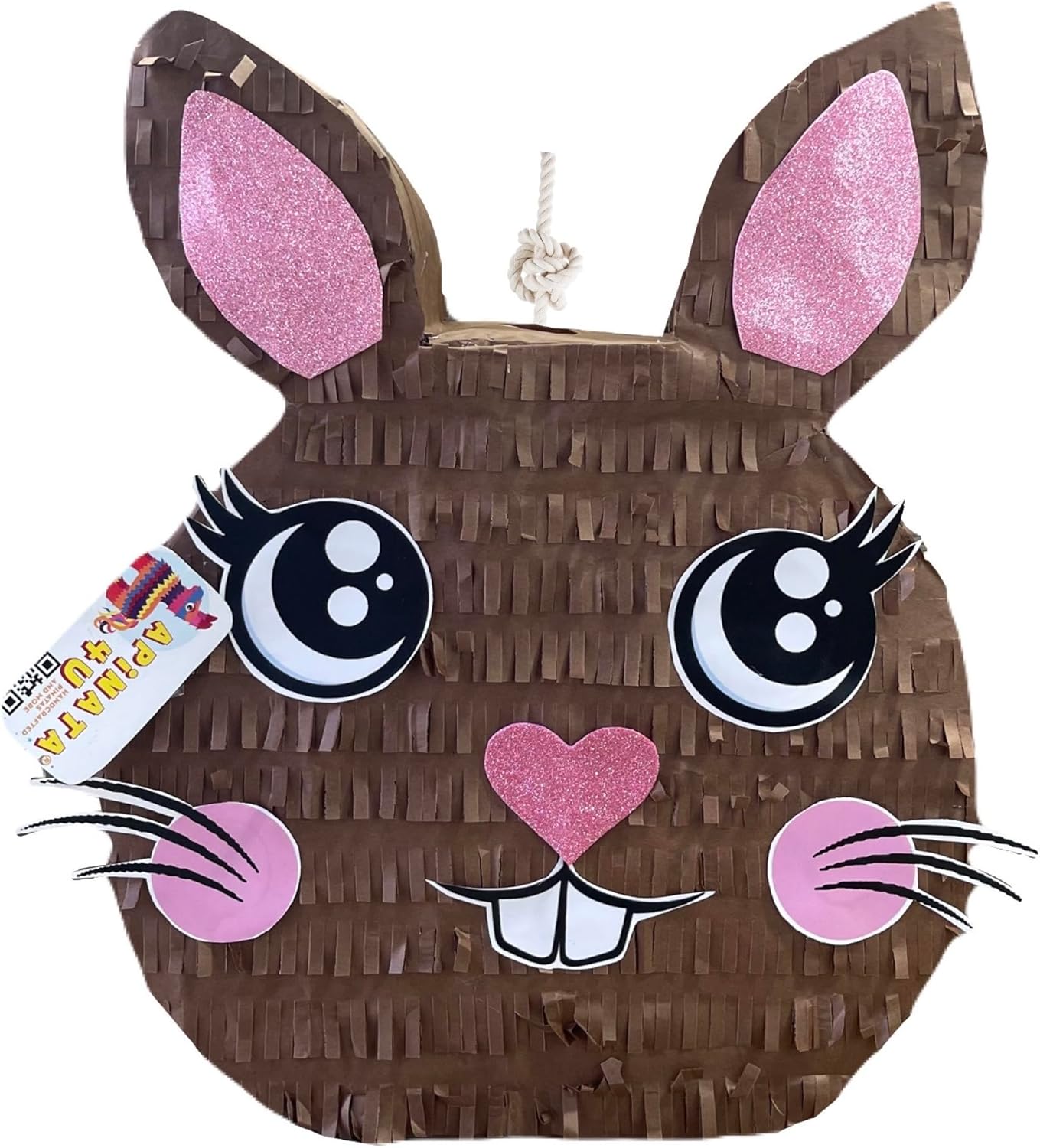 APINATA4U 20" Brown Bunny Pinata - Perfect Easter Bunny Decoration for Festive Easter Party Supplies - Delightful Addition to Your Celebration!
