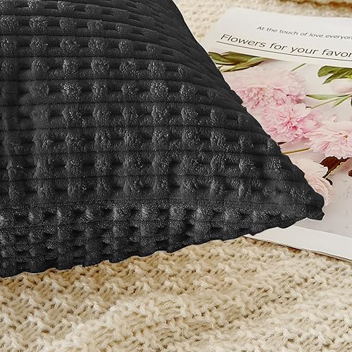 Miniatura 2 de Juego de 2 fundas de almohada de 20 x 20 pulgadas, modernas fundas de almohada decorativas para el hogar, fundas de poliéster suave para sofá,