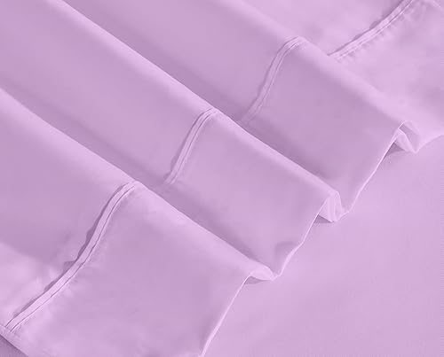 Miniatura 22 de Ruvanti - Juego de sábanas de tamaño King, sábanas refrescantes de microfibra cepillada extrasuave 1800. Juego de sábana de lujo que incluye sábana