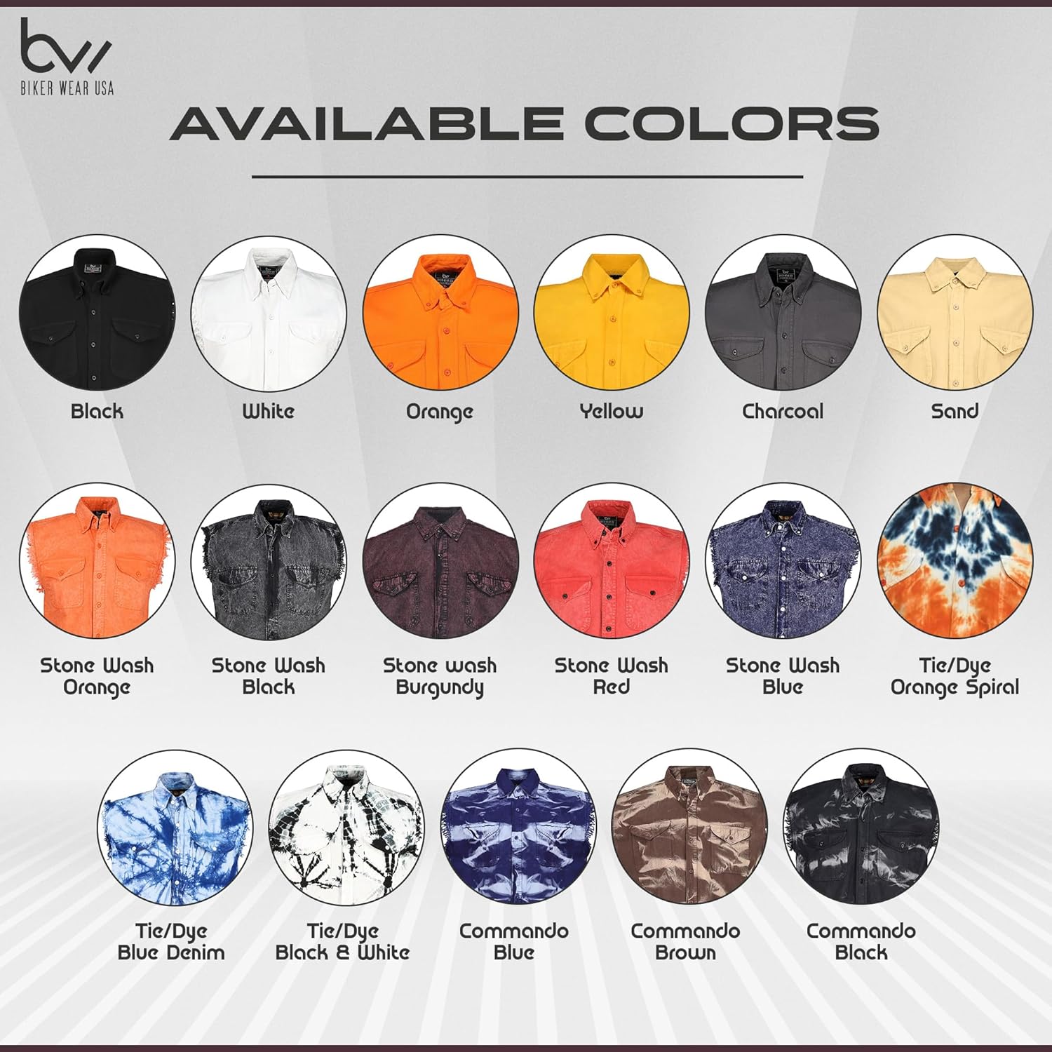 100% Cotton Denim Shirt- Sleeveless Shirt with Pockets & Cut-Off Sleeves - Image 6