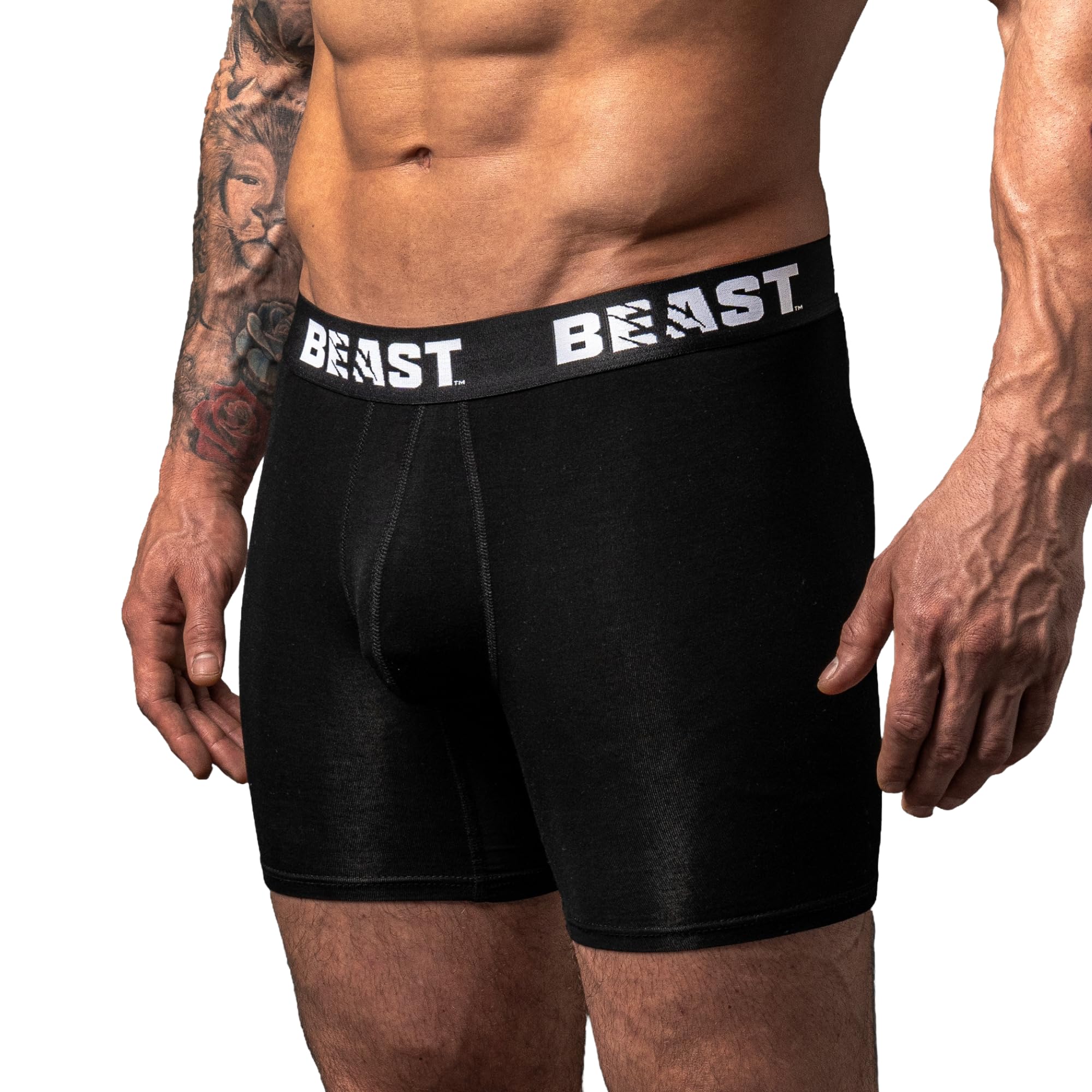 Beast Men's Black Boxer Short in Size M, Sports Direct