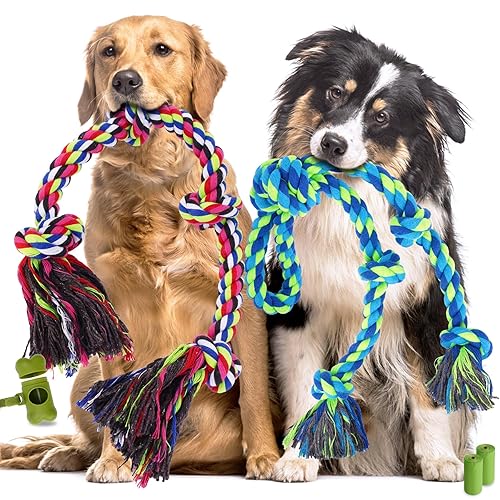 Tough Dog Rope Toys for Aggressive Chewers, Tough Tug of