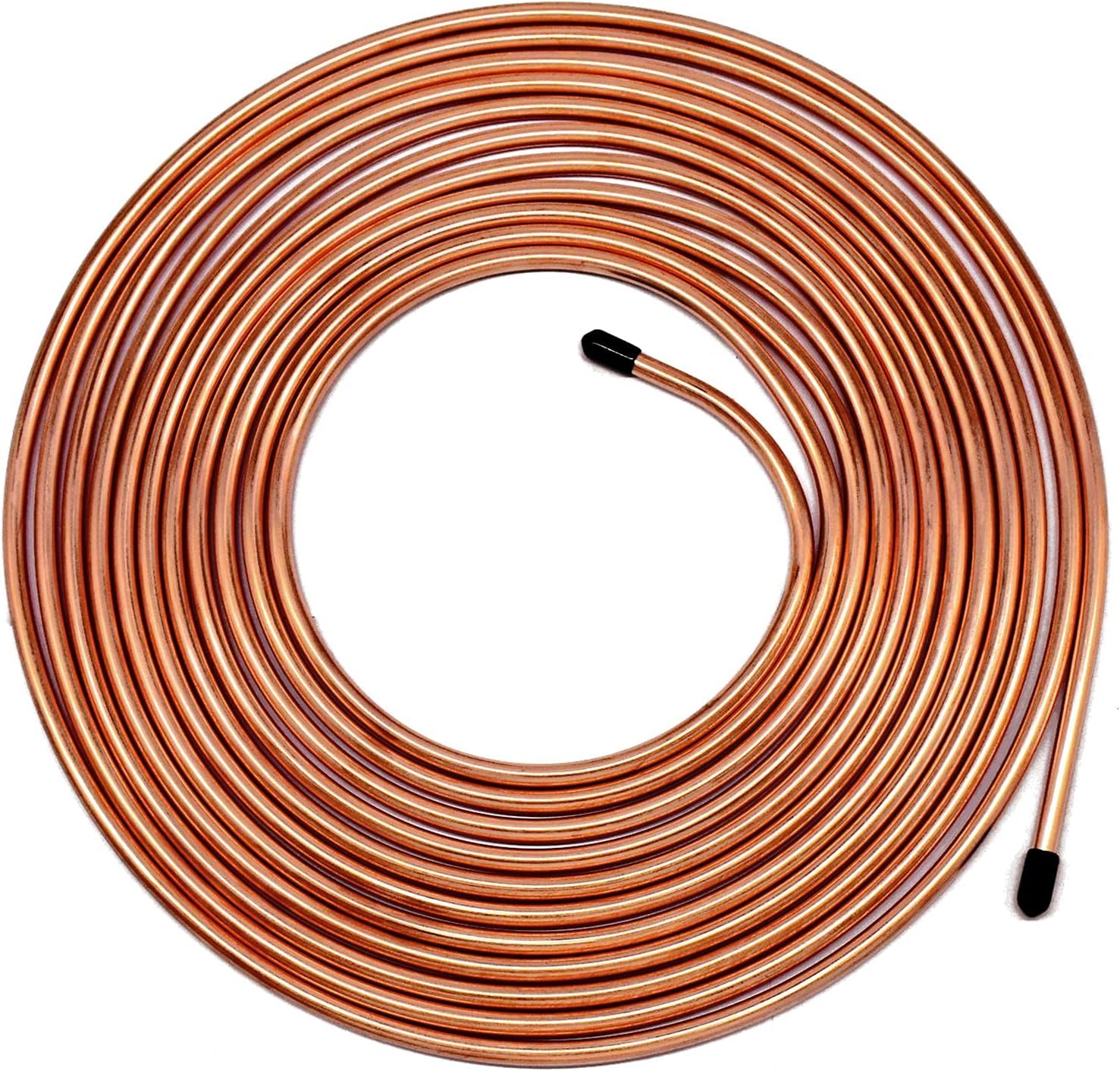 MuHize 3 16 Brake Line Tubing - Upgrade 25 Ft 3 16 Car RV Camper Copper-coated Brake Tube(2023 New), Flexible Roll for Hydraulic Braking System
