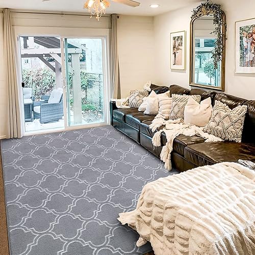 Vista 33 de HOMORE Alfombra peluda de espuma viscoelástica para sala de estar, alfombra de espuma viscoelástica de 6 x 9 pies para dormitorio de niños, alfombra