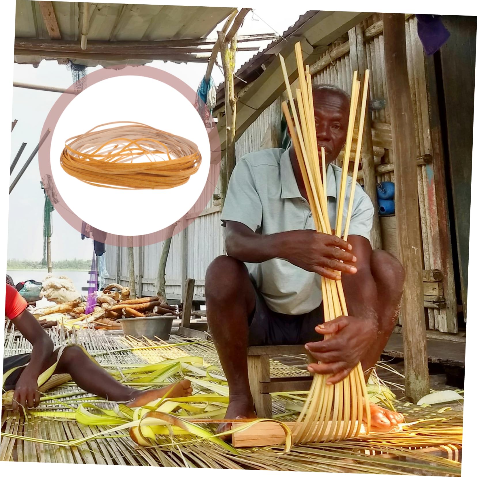 1rotolo Striscia per Intrecciare Rattan Imitazione Materiale per Fai da Te e Decorazioni Striscia Resistente e Decorativa per Mobili e Artigianato Perfetta per Lavori Manuali e