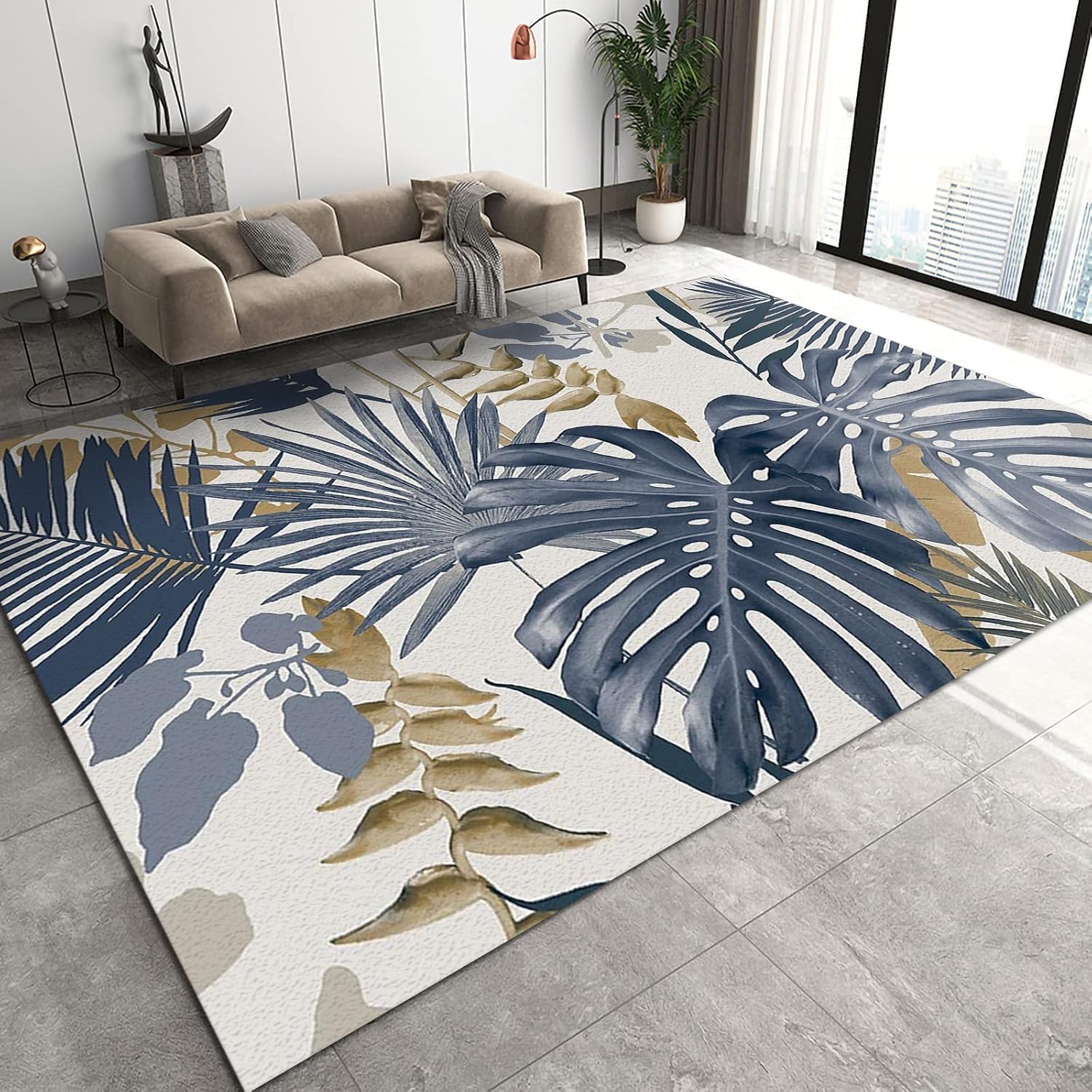 Tapis salon grand format 200x300 pour créer un coin cocooning