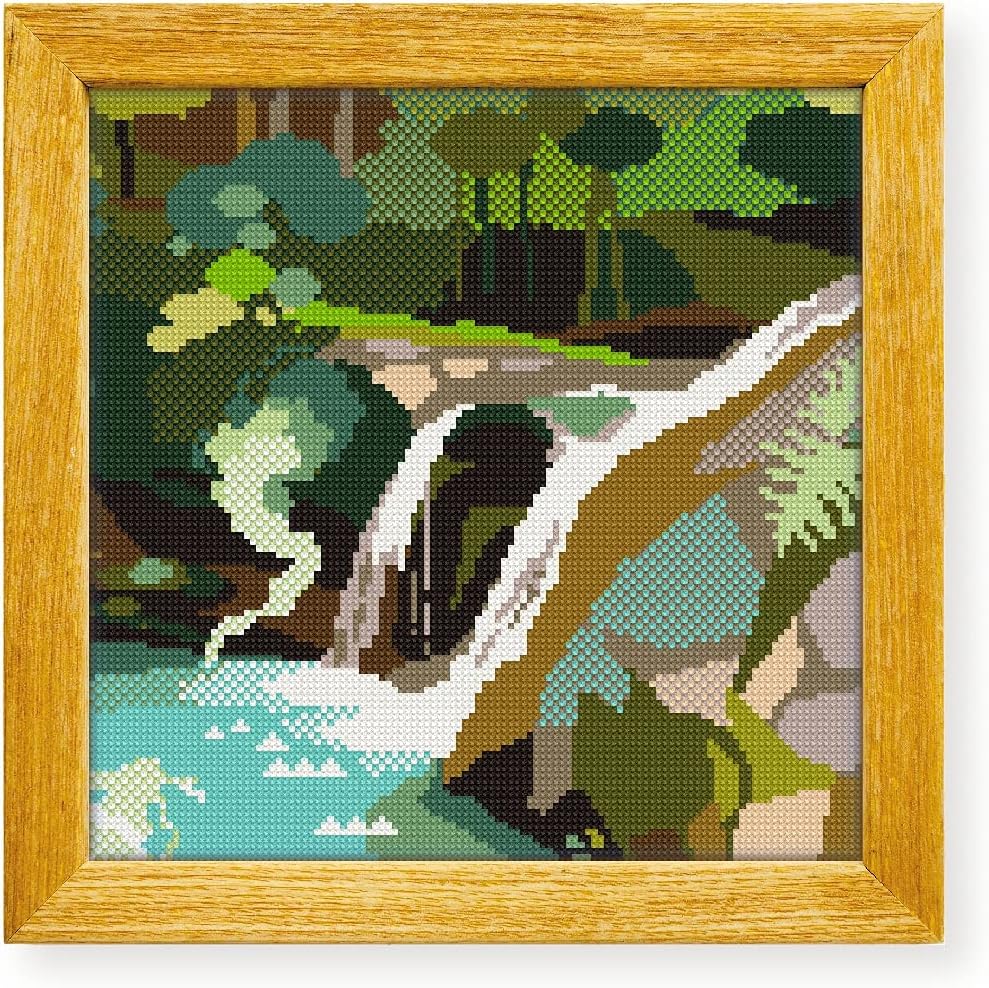 Awesome Pattern Studio Hot Springs National Park DS453, Diamond Painting Kit, Diamond Art Kits for Adults, Full Drill 5D Diamond Dots Kits. All Items Included.