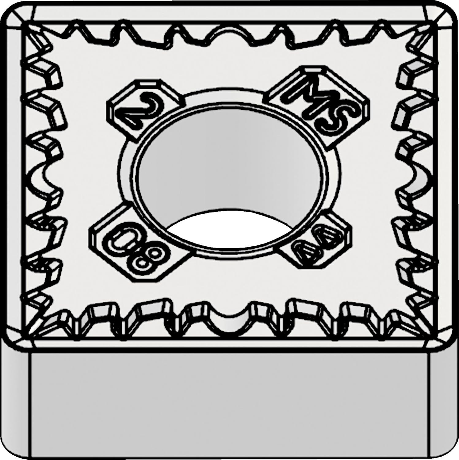WIDIA SNMG433MS WU10HT Victory SNMG-MS High Performance Turning Inserts, Carbide, 0.047" / 1.2mm Radius, Medium High-Temp, Grade WU10HT