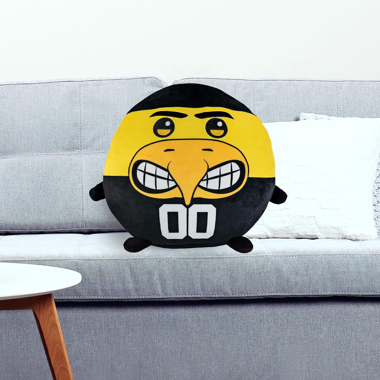 Sleep Squad Iowa Hawkeyes Herky The Hawk 12" Mascot Kiri Cloud Plushie - Official Collegiate Plush image 4