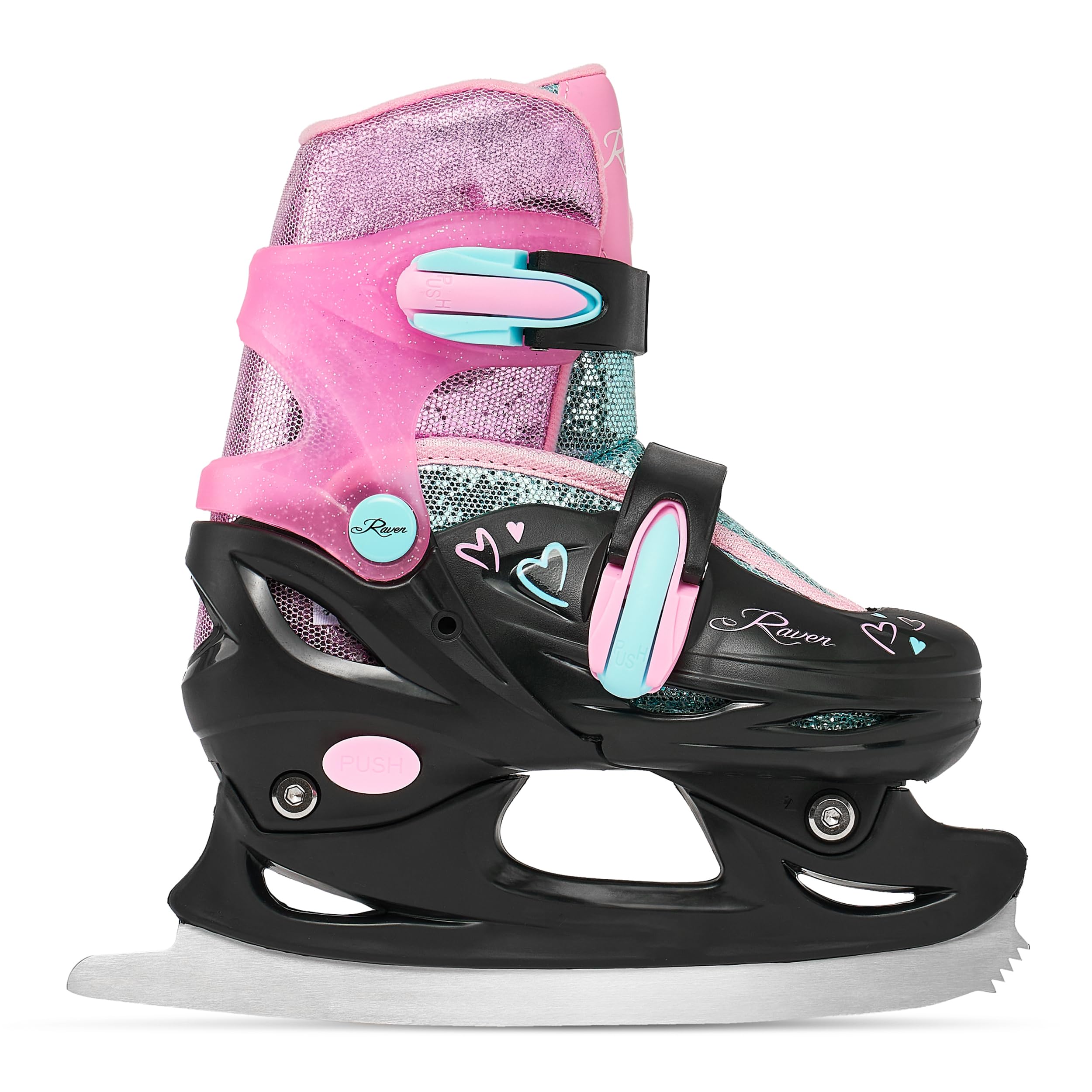 RAVEN 4in1 Inline Skates Triskates Rollschuhe Schlittschuhe Inliner für Kinder Mädchen verstellbar