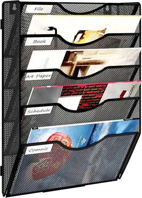 Book Storage Pocket Organizer