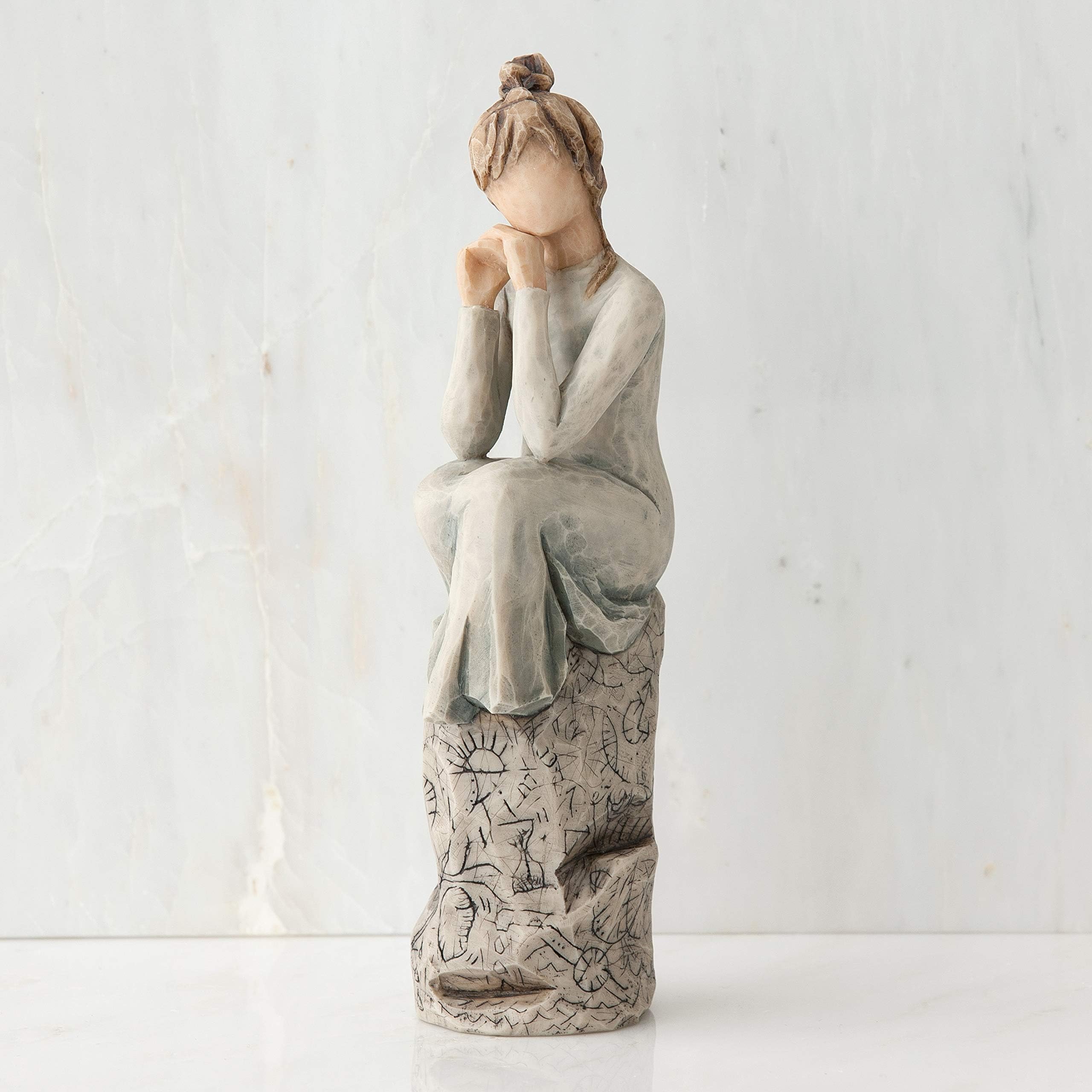 Figura de mujer sentada, Willow Tree, Home Deco, Enesco