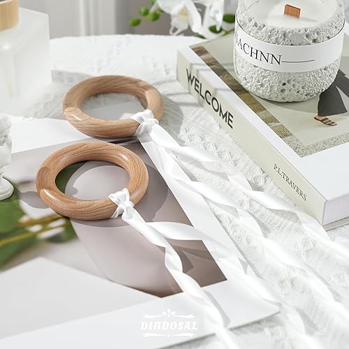 Miniatura 6 de Cinta de satén de 12 pulgada fina blanca para envolver regalos, cinta blanca para tarjetas de invitación de boda, cinta para el pelo para