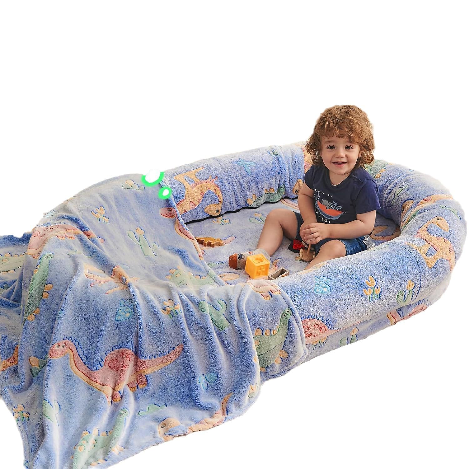Accessoires de lit pour chien humain grand canapé bleu salon