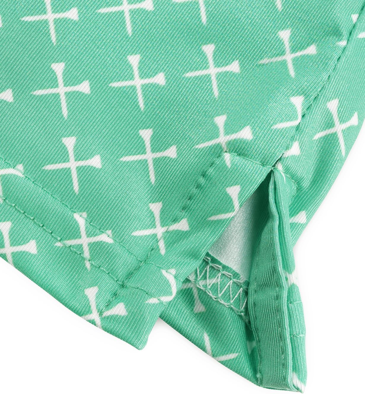 KYKU Mens Golf Polo Shirts Short Sleeve Print Casual Athletic Golf Shirts for Men, 4-Way Stretch, Side Split Hem - Image 5