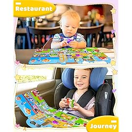 Benresive Reusable Sticker Books for Kids 2-4, Sticker Books for Toddlers 1-3 2-4, Toddler Travel Toys Activities Crafts Gifts - Vehicle
