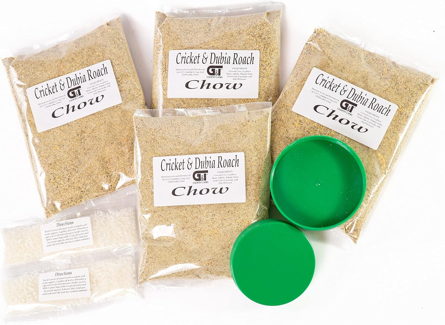 Cricket and Dubia Roach Chow (4 Lbs.) Kit Includes 4