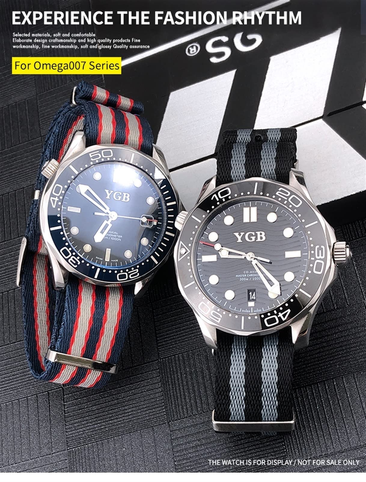 20 mm 22 mm nylonowy pasek do zegarka Nato specjalny do zegarka Omega Seamaster 007 Commander miękki płócienny pasek z tkaniny