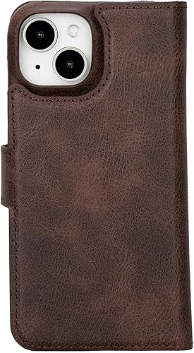Miniatura 5 de Venito Funda tipo cartera para iPhone 15 con tarjetero y bloqueo RFID, funda de cuero para teléfono, funda desmontable de 6.1 pulgadas, Florencia -