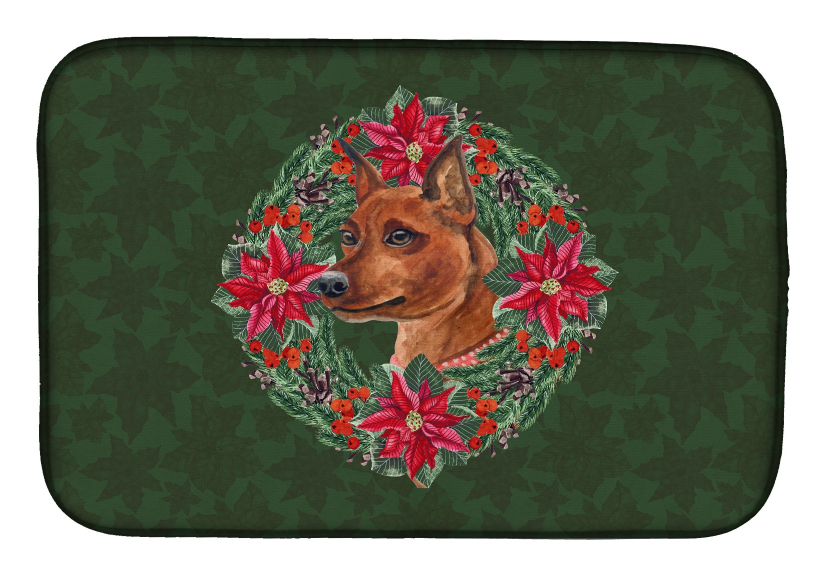 Tapis égouttoir Pinscher Miniature, cadeau de Noël idéal pour amoureux des chiens