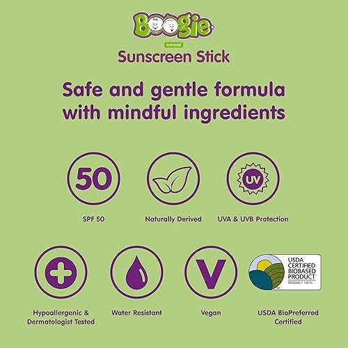 Miniatura 3 de Boogie Block - Protector solar para bebés por los Makers of Boogie protector solar mineral para niños derivado de forma natural resistente al agua