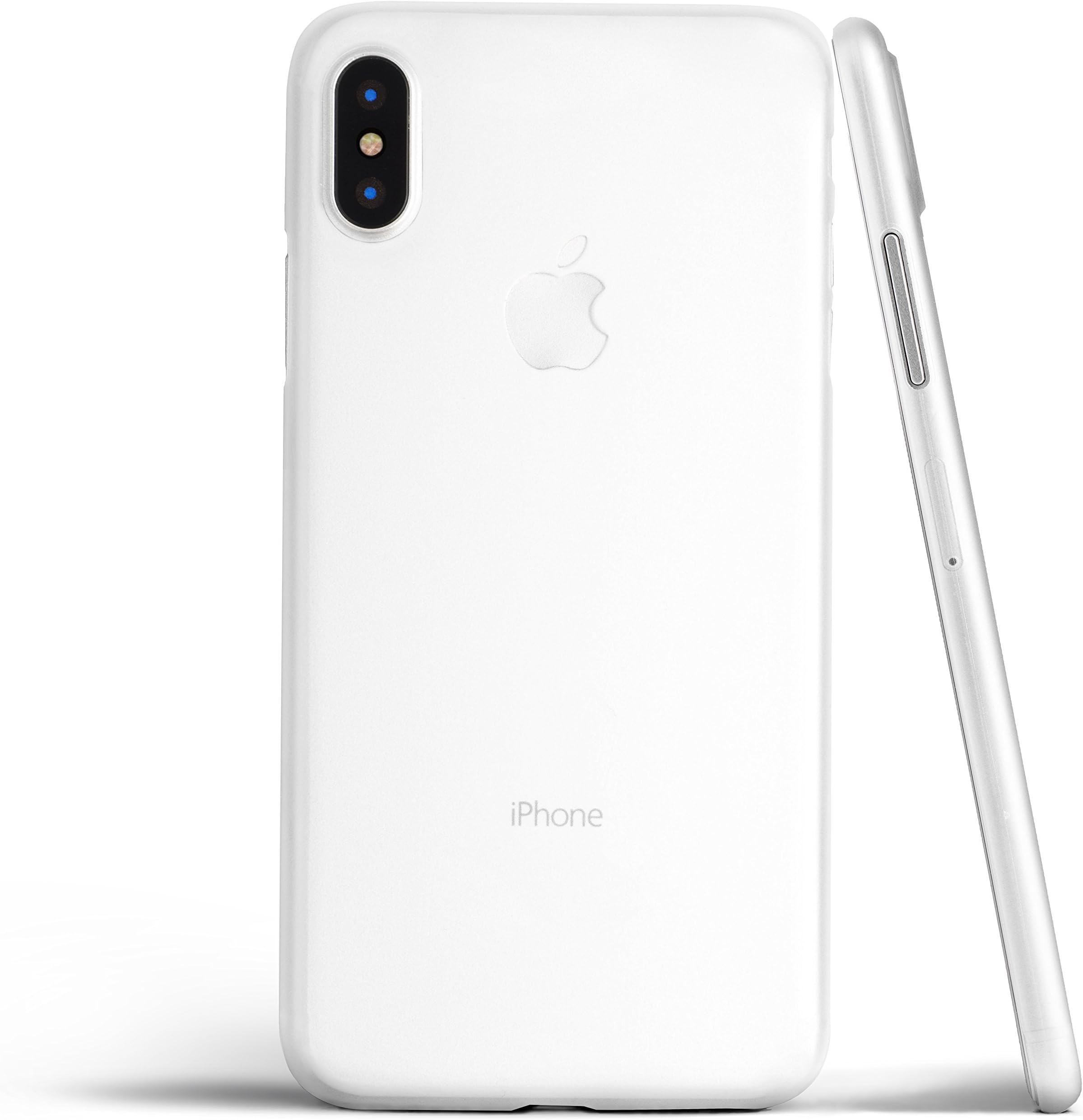 totallee iPhone X Case, Thinnest Cover Premium Ultra Thin Light Slim Minimal Anti-Scratch Protective - For Apple iPhone X (Frosted White)