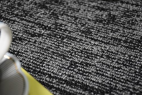 Miniatura 7 de Furnish my Place Alfombra moderna para interiores y exteriores, color gris oscuro, alfombra moderna, alfombra redonda, alfombra que admite mascotas