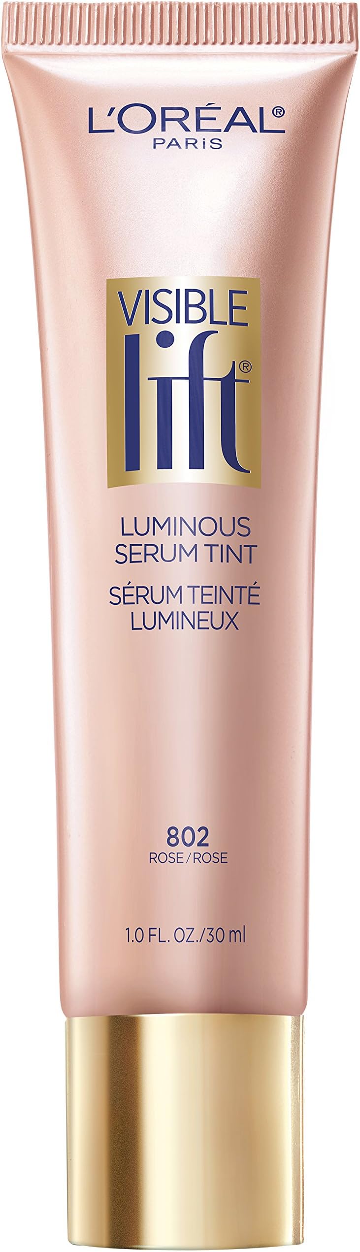 L'Oreal Paris Cosmetics Visible Lift Luminous Serum Tint, Rose, 1 Fluid Ounce
