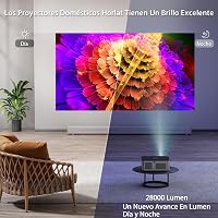 HORLAT 4K Projektor 16000 Lumen 5G WiFi Bluetooth 300 hüvelykes kijelzővel Netflix YouTube 3