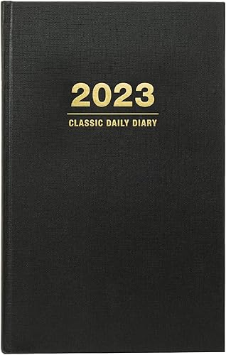 Diario y planificador profesional de tapa dura 2023 - 7-34 x 12 pulgadas