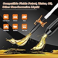 Vista 3 de Bomba de batería de energía portátil, bomba de transferencia de combustible, bomba de sifón eléctrica a batería para gas, combustible, diesel