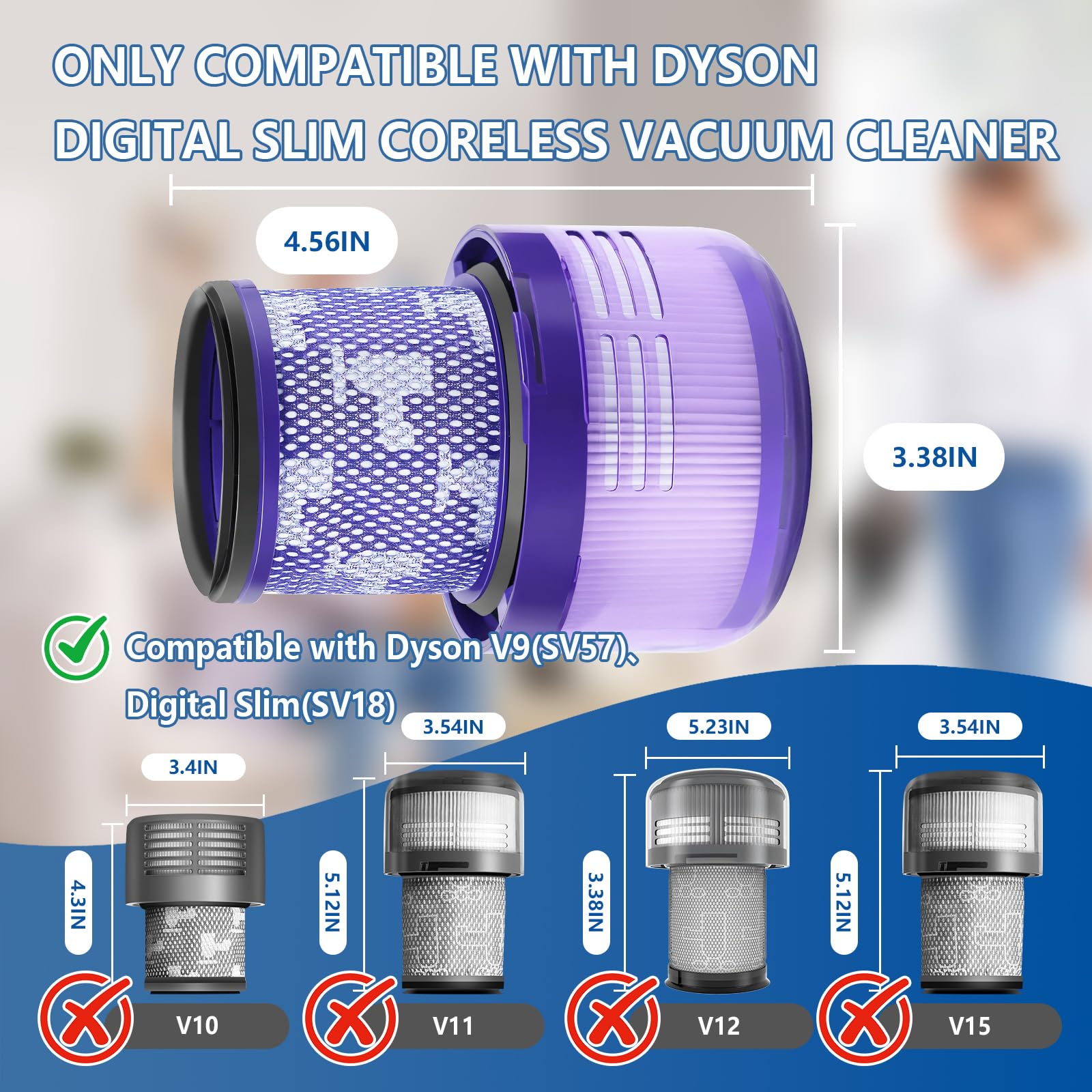 Amazon.com - Keluke 3 Packs V9 Filter Replacement Compatible with