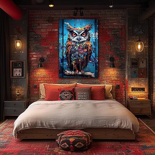 Miniatura 427 de ANRUOXI Graffiti - Lienzo decorativo para pared, diseño abstracto retro, pintura urbana moderna, póster de decoración de pared de zapatos para